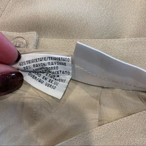 JH Collectibles Vintage Tan Skirt and Jacket Size 14 - Picture 7 of 16